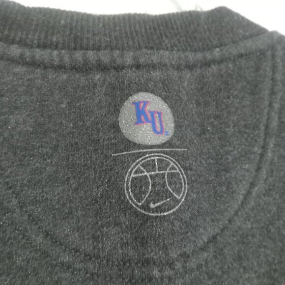 Kansas Basketball VTG Nike Team Apparel Men's LS Sweatshirt Size S - Picture 5 of 9